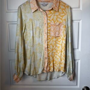 Never Fully Dressed Yellow and Cream Patterned Shirt
